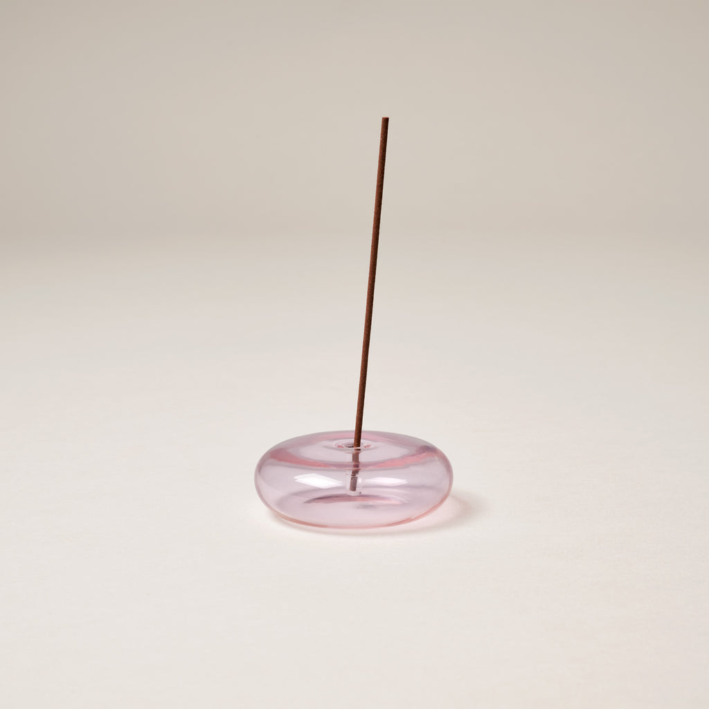 Glass Vessel Incense Holder - Pink main image 0