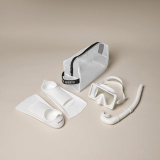 White Barbados Underwater Bundle - M/L Fins size