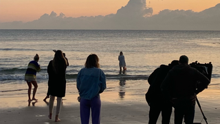 Behind the Scenes on the beach