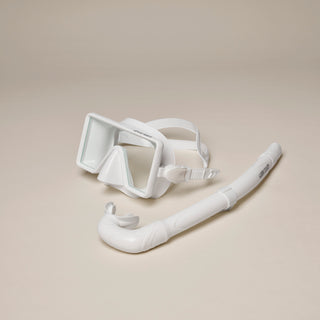 Barbados Dive Mask and Snorkel - WHITE