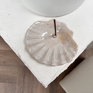 The Clay Society Shell Incense Holder - White
