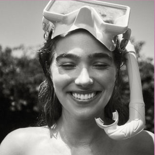 Barbados Dive Mask and Snorkel - WHITE