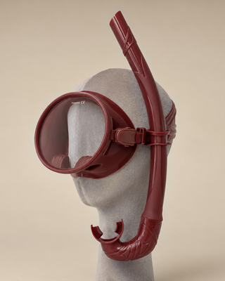 DIVE MASK & SNORKEL SET - MERLOT