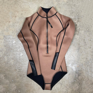 She's Rare Zipfront Spring Suit - BROWN